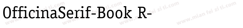 OfficinaSerif-Book R字体转换